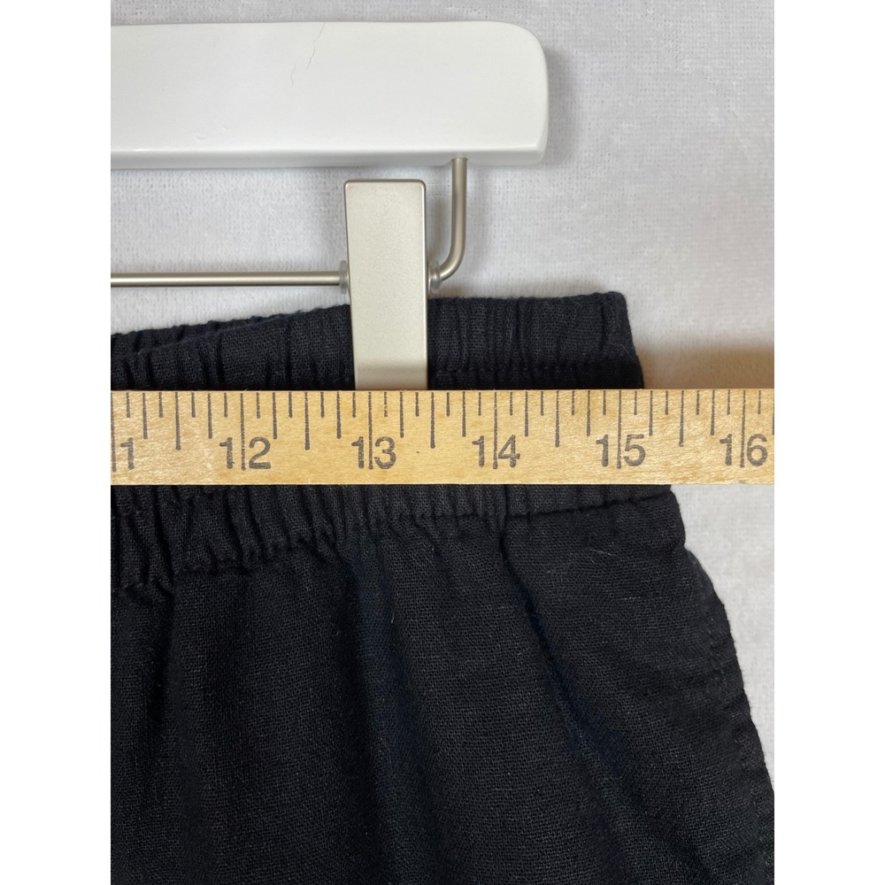 womens linen blend straight leg comfort high waist pant M old navy lagenlook - Picture 5 of 9
